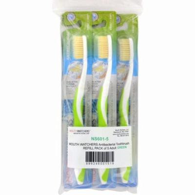 Mouth Watchers Toothbrush Refill - A B - Adult - Green - 1 Count - Pack of 5