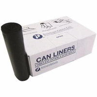 Inteplast Group SL4046XPK 40-45 gal 40 x 46 in. 0.90 mm Institutional Low Density Can Liners, Black