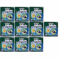 Vector Plus Refill Razor Blades 4 ct. (Pack of 10) + Schick Slim Twin ST for Sensitive Skin