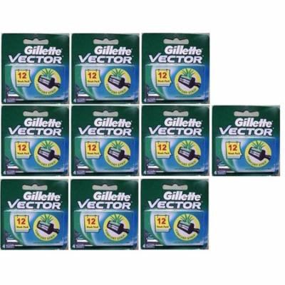 Vector Plus Refill Razor Blades 4 ct. (Pack of 10) + Schick Slim Twin ST for Sensitive Skin
