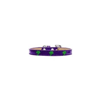 Green Palm Tree Widget Dog Collar Purple Ice Cream Size 20