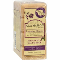 A La Maison HG1015718 Lavender Flower Bar Soap, Pack of 4