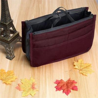 Storage Package Cosmetic Bag Multifunctional Travel Pockets Handbag Storage Bag Fadish Travel Organizer Makeup Bag Swimming Bags Wine Red