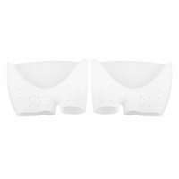 Hot Sale New Silicone Gel Foot Fingers Toe Separator Feet Care Tools Bunion Splint Straightener Corrector Hallux Valgus Massager, White