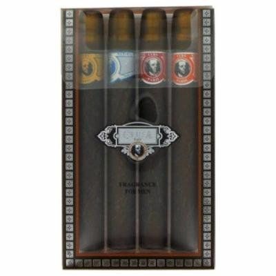 Fragluxe FX2550 Cuba Blue by Cuba Variety Set, Includes All Four 1.15 oz Sprays, Cuba Red, Blue, Gold & Orange