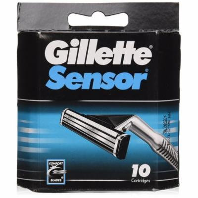 Gillette Sensor Refill Blade Cartridges, 10 Count + Old Spice Deadlock Spiking Glue, Travel Size, .84 Oz