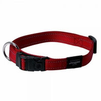 reflective dog collar for extra large dogs, adjustable from 17-27 inches, red