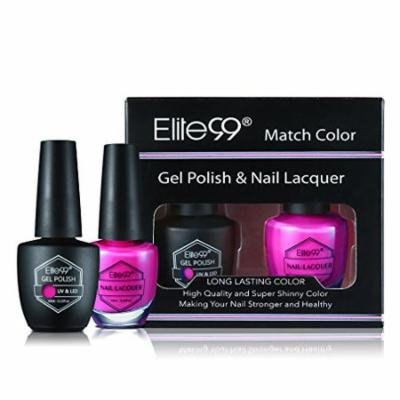 Elite99 Nail Art Set of 2PCS Gel Polish & Nail Lacquer with Beautiful Gift Box Mutil Colour Shiny Fashion Long-lasting Manicure Soak-off 10ML 1530-Sugar N' Spice & Everything Nice