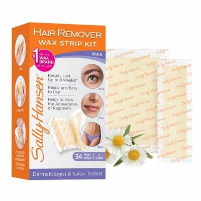 Sally Hansen Hair Remover Wax Strip Kit 1.0 box(pack of 3)