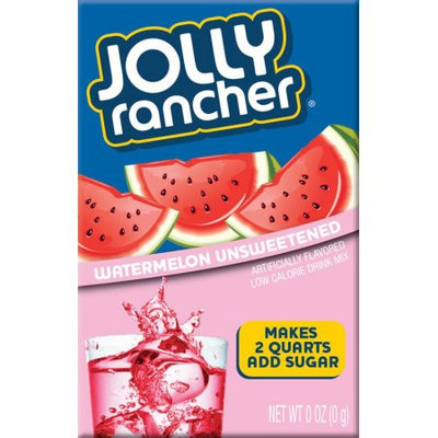 Jel Sert Jolly Rancher Unsweetened Envelopes! Drink Mix, Watermelon, 0.23 Oz, 36 Ct