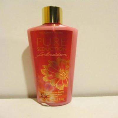 Victoria's Secret Pure Seduction Forbidden 8.4 Oz Creamy Body Wash - Midnight Amber and Berry Blossom