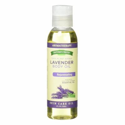 Natures Truth Rejuvenating Lavender Body Massage Oil Liquid For Skin Care, 4 oz, 2 Pack