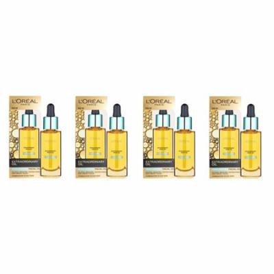 L'Oreal Paris Nutri Gold Extraordinary Facial Oil for Dry Skin, 1 Oz (Pack of 4) + Beyond BodiHeat Patch, 1 Ct