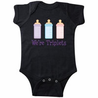 Triplets Baby Bottles Infant Creeper