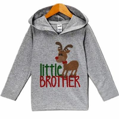 Custom Party Shop Baby's Little Brother Christmas Hoodie - 3T