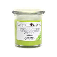 3 Pcs of 8 oz Lime Vanilla Soy Jar Candles 3.5 in. diameter x 4 in. tall