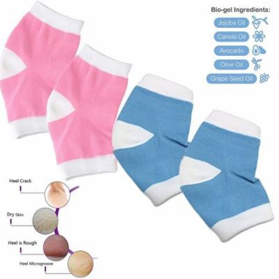 Gel moisturizing socks for dry,cracked heel skin smoother repair sleeve with Essential Oil Infused Gel toeless open toe design