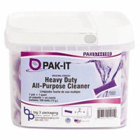 PAK-IT 574420003400 Heavy-Duty All-Purpose Cleaner, Pleasant Scent, 100/Tub