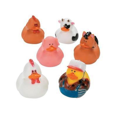 IN-16/941 Farm Rubber Duckies Per Dozen