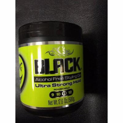 rolda styling gel ultra strong hold alcohol free black 500g unisex
