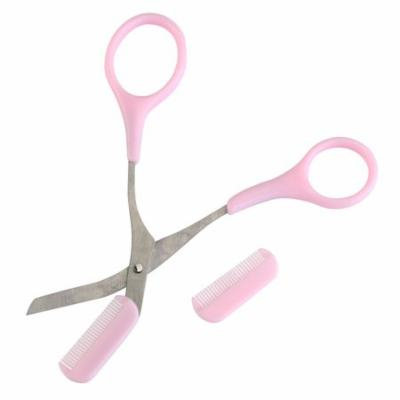 Stainless Steel Eyebrow Shaping Cut Scissors Comb Hair Remover Beauty Tool