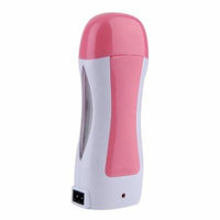 Pink + white Electric Depilatory Roll On Wax Heater Roller Hair Removal Depilation Machine