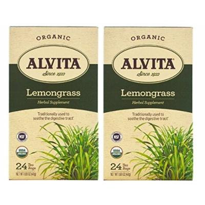 Alvita Organic Tea Bags Lemongrass 24 bags by Alvita Tea (Set of 2)