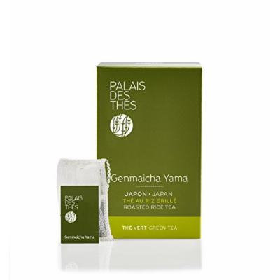 Palais des Thés Genmaicha Yama, Green Tea with Roasted Rice, 20 Tea Bags (40g/1.4oz)