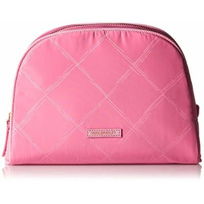 Vera Bradley Preppy Polyester Large Cosmetic Bag, Blossom Pink, One Size
