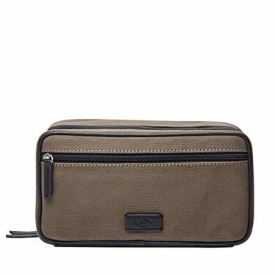 Fossil Double Zip Olive Shave Kit, Olive
