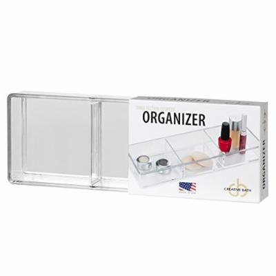 CreativeWare 38200CLR Cosmetic 3 Part Rectangle Organizer