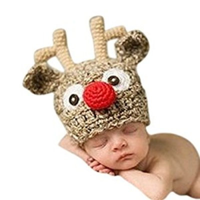 SMARSTAR Infant Unisex Baby Crochet Hat Toddler Cap Photo Props Costume Beanie