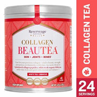 Reserveage - Collagen Beautea, Botanical Support Healthy Skin, Joints, and Bones, White Tea + Hibiscus, 4.23 oz (24 Servings)