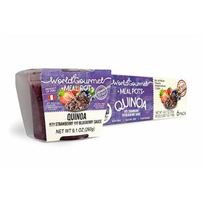 World Gourmet Quinoa Ready To Eat Meal With Strawberry And Blueberry Sauce ( Pack of 6 )