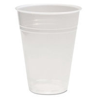 Boardwalk BWKTRANSCUP9PK Translucent Plastic Hot & Cold Cups; 9 oz.; 100 Per Pack