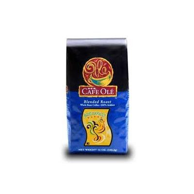 HEB Cafe Ole Whole Bean Coffee 12oz Bag (Pack of 3) (Breakfast Blend - Medium Dark Roast (Full City))