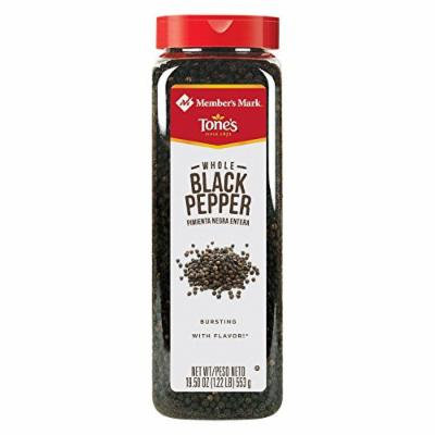 Member's Mark Whole Black Peppercorns by Tone's (19.5 oz.) (pack of 2)