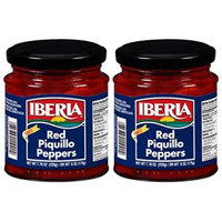 Iberia Fancy Red Piquillo Peppers, 7.76 oz, pimento (2 bottles)