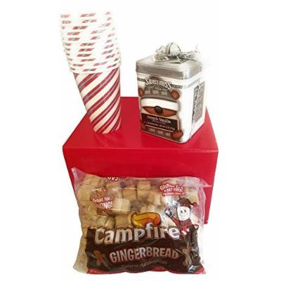 Hot Chocolate Holiday Gift Set of Three with Swiss Miss Cocoa, Gingerbread Christmas Marshmallows and Hot/Cold Merry Drinking Beverage Cups