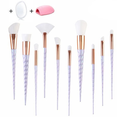 Makeup Brush Sets - 12 Pcs Makeup Brushes with Case Best for Foundation Eyeshadow Eyebrow Eyeliner Blush Powder Concealer Contour (Black)