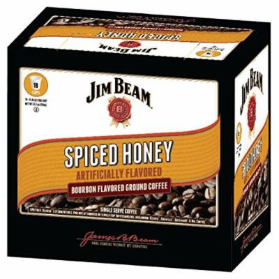Jim Beam Spiced Honey Bourbon Flavored Single Serve Coffee, 18 cups, Keurig 2.0 Compatible