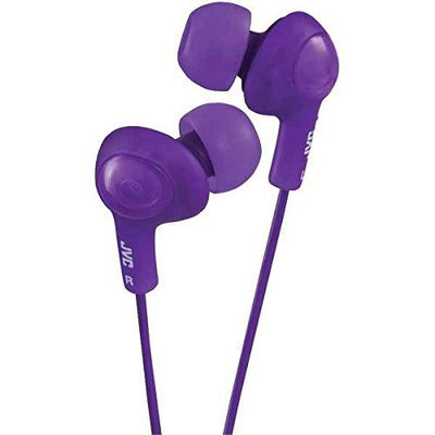 Jvc Gummy Plus In Ear Headphones With Remote Amp Amp Mic Violet HEC0MA1OZ-1612