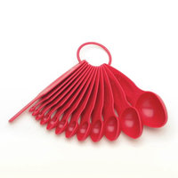 POURfect 13pc Measuring Spoon Set - Raspberry Ice Made in USA Made in USA