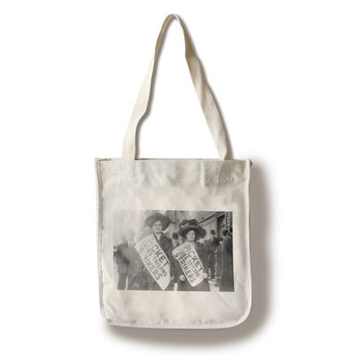 Female Garment Workers on Strike Photograph (100% Cotton Tote Bag - Reusable)
