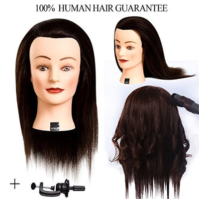 Training Head Stand Clamp for Cosmetology Mannequin Head Manikin Training Holder Black