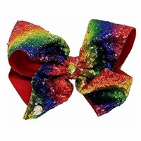Jojo Siwa Rainbow Sequin Hair Bow