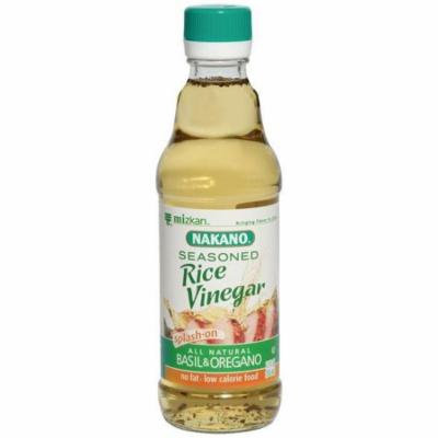 Nakano Seasoned Basil & Oregano Rice Vinegar 12 Oz (Pack of 6)