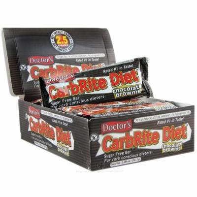 Universal Nutrition, Doctor's CarbRite Diet Bars, Sugar-Free, Chocolate Brownie, 12 Bars, 2 oz Each(pack of 3)
