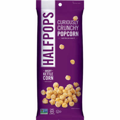 Halfpops Angry Kettle Corn, 1.4 oz, (Pack of 8)