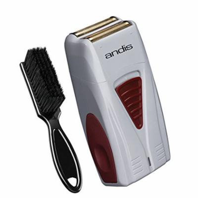 Andis Cordless Men’s Long Lasting Lithium Battery Titanium Foil Shaver with a BeauWis Brush
